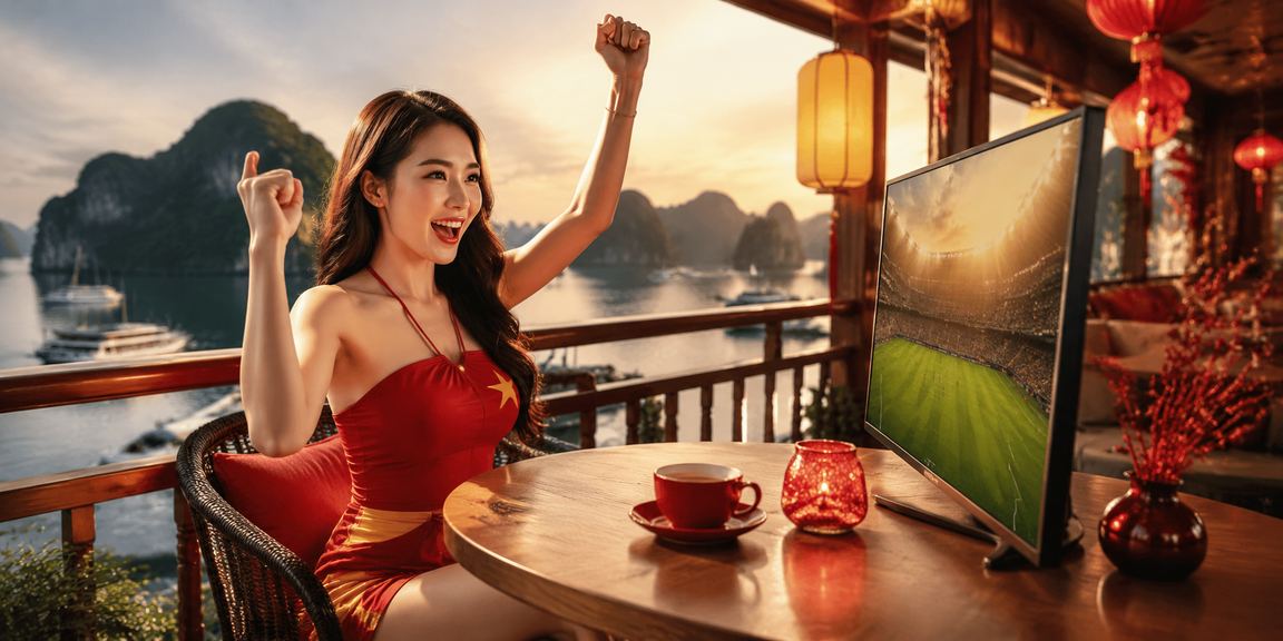 Người dùng tại Hạ Long theo dõi kèo esports cùng ly cà phê buổi sáng