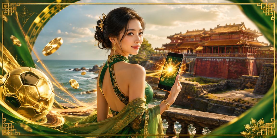 Người dùng tại Huế trải nghiệm casino di động trên bãi biển buổi chiều